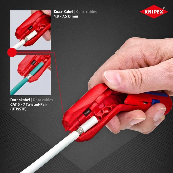 инструмент за сваляне на изолация, оголване на кабели Knipex 169501SB