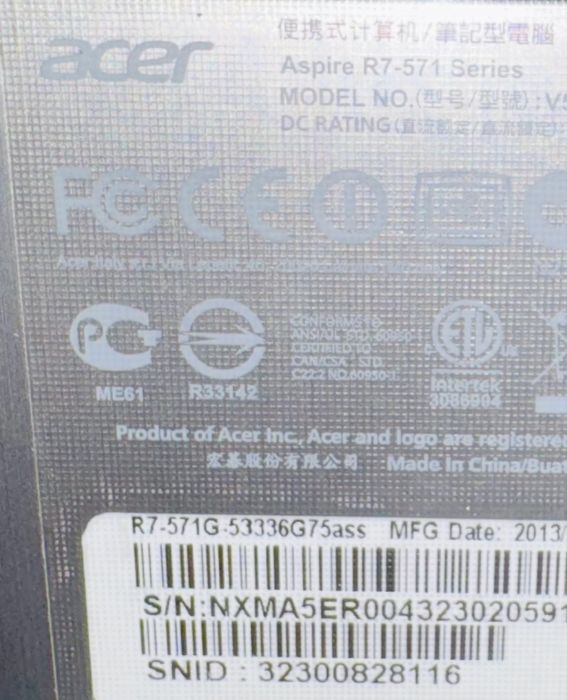 Acer Aspire R7 IPS Touchscreen