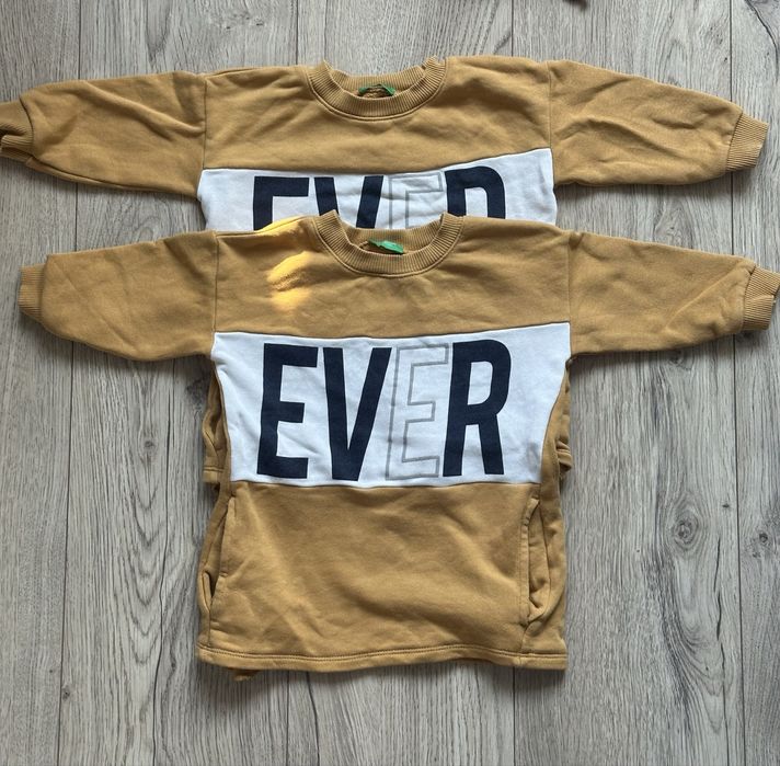 Дънки с ластик H&M, рокли Next, блузи Benetton