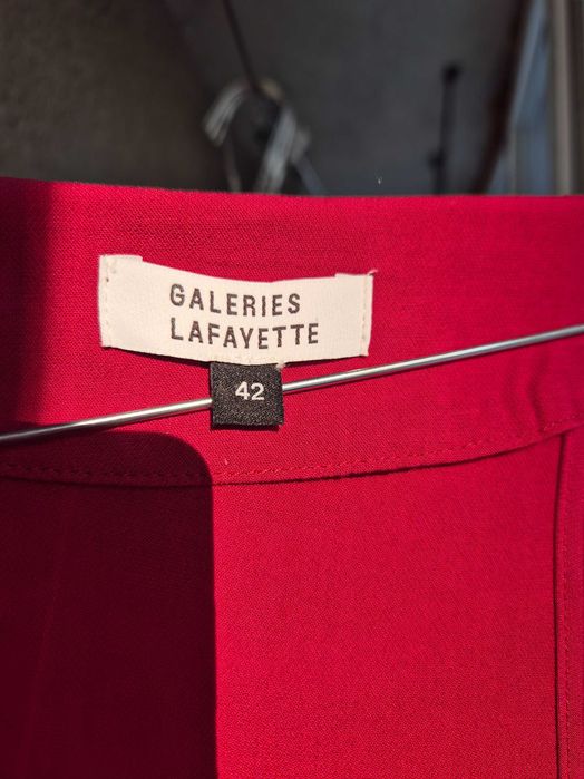 Vand bluza dama, rosu burgund, din vascoza naturala, 42, frantuzeasca