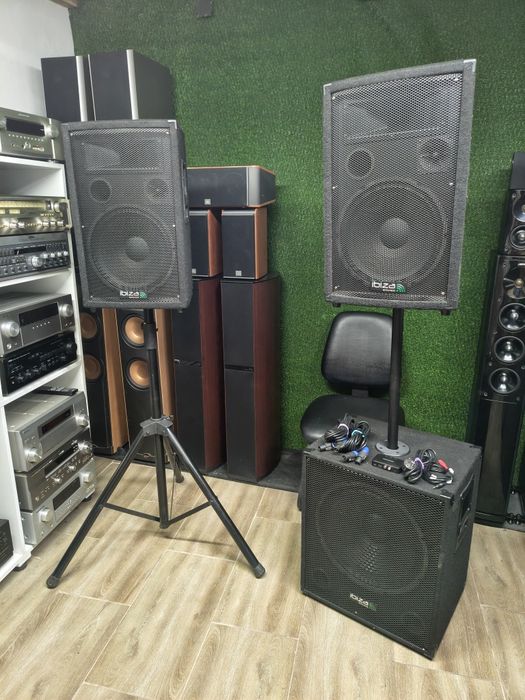 Активна система IBIZA cube-1512 с Bluetooth 15-ка бас каса с 2 бр 12-ки