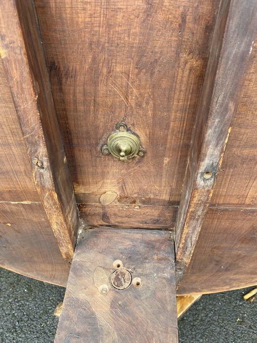 Стара френска трапезна маса със сгъваем плот