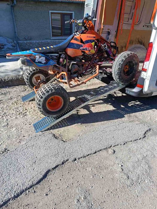 Сгъваема двойна метална рампа рампи 400кг за атв бъги