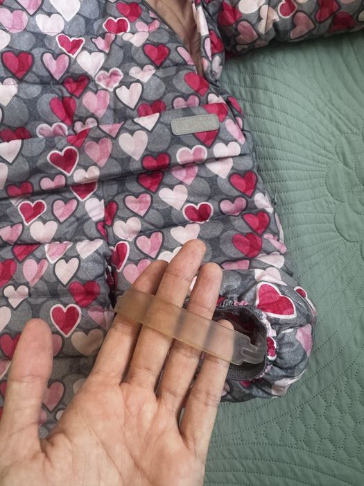 Детский теплый комбинезон для девочки 86 см