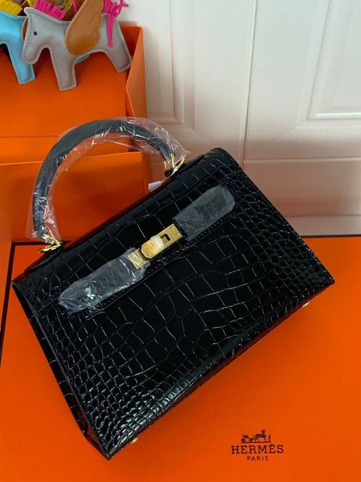 Hermes Kelly Crocodile Leather 22 cm
