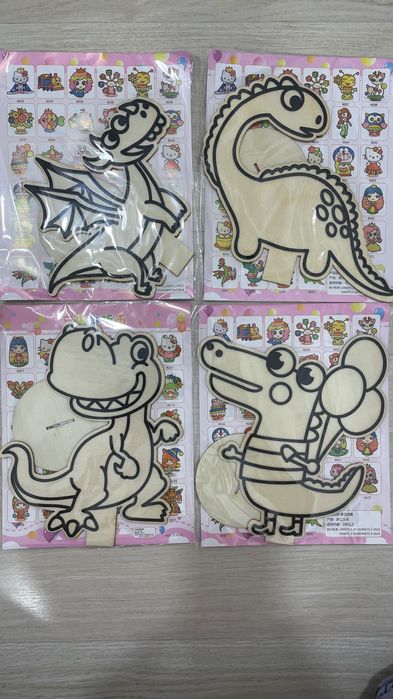 Аппликации деревянные