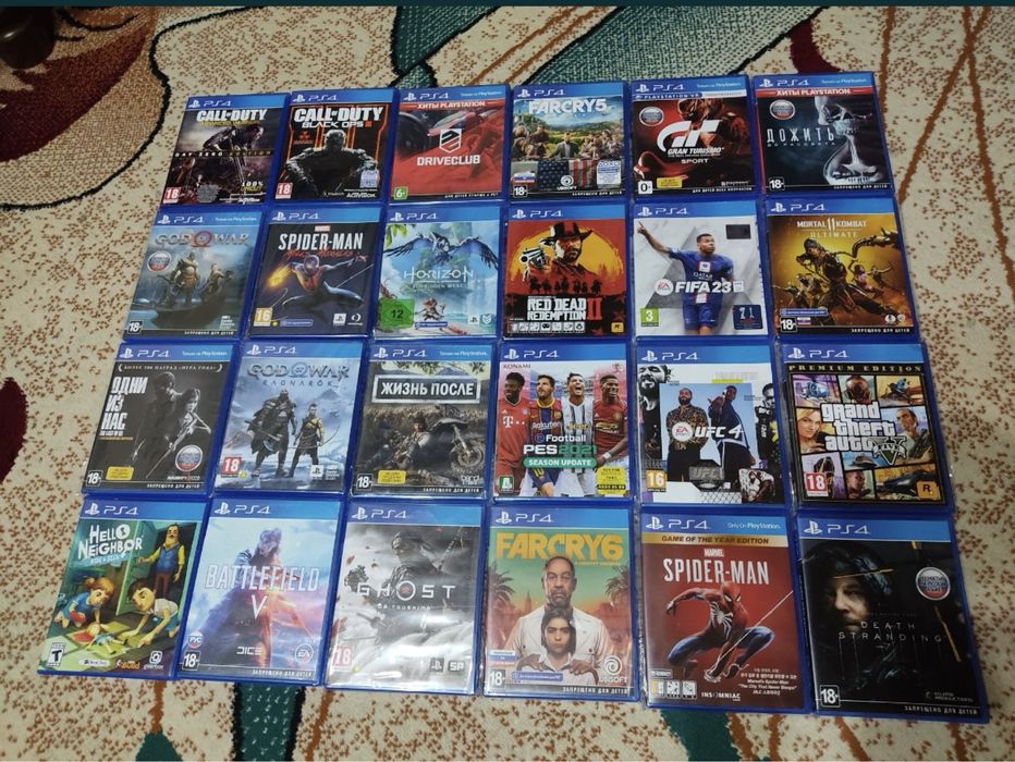 Play station 345  ga uyin yozamin disklar ham mavjud juda arzon narxda