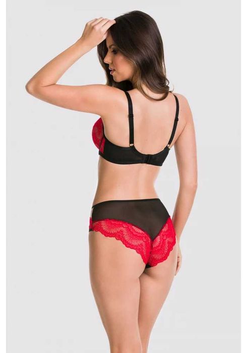 Красив сутиен с дантела в червен цвят AMORE 19170 MEDIOLANO