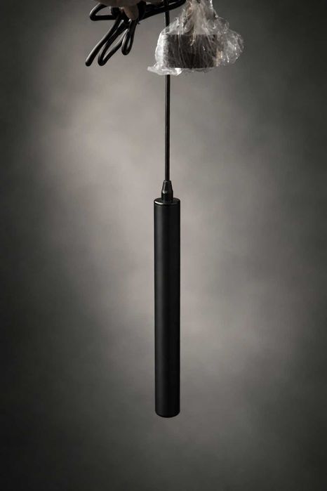 Set 2 pendule LED negre – design modern, iluminat cald