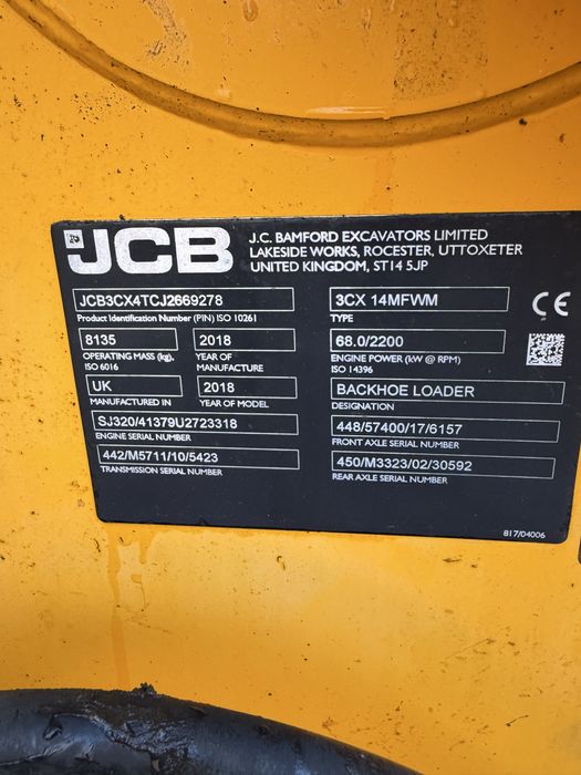 Buldoexcavator jcb 3 cx 2018