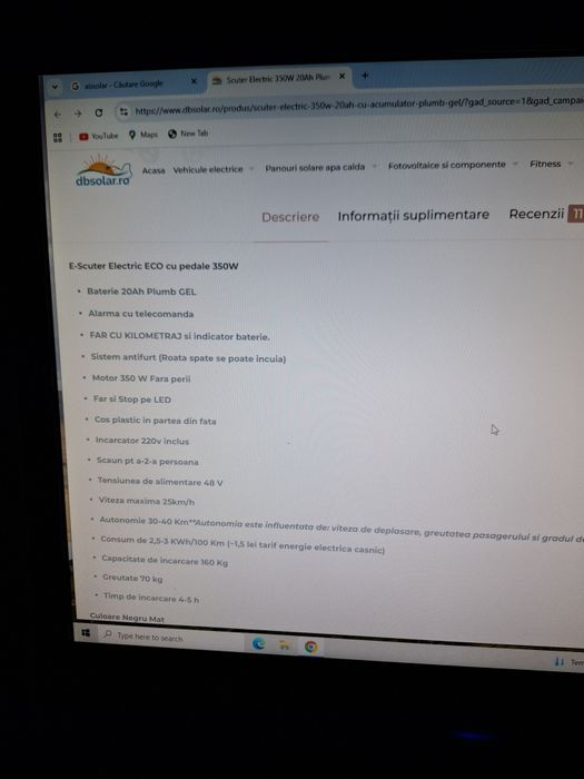 Vând scuter electric