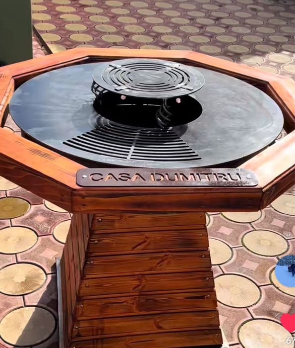 Gratar rotund plita 1m