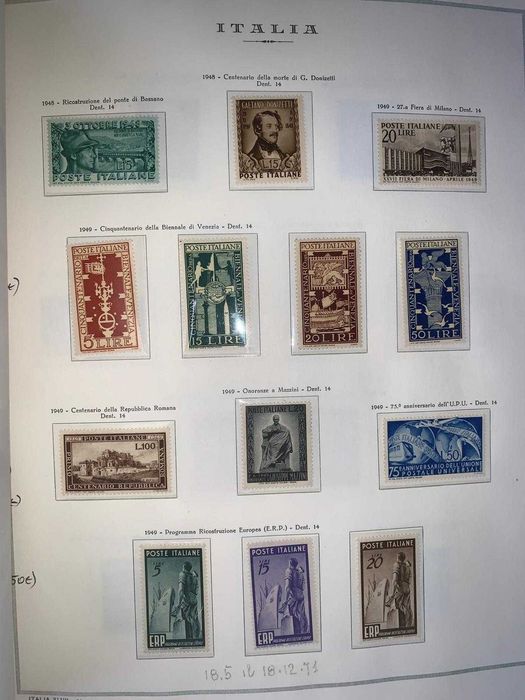 COLECTIE TIMBRE - GERMANIA - RDG - RFG - ITALIA -1868-2014 -Cronologic