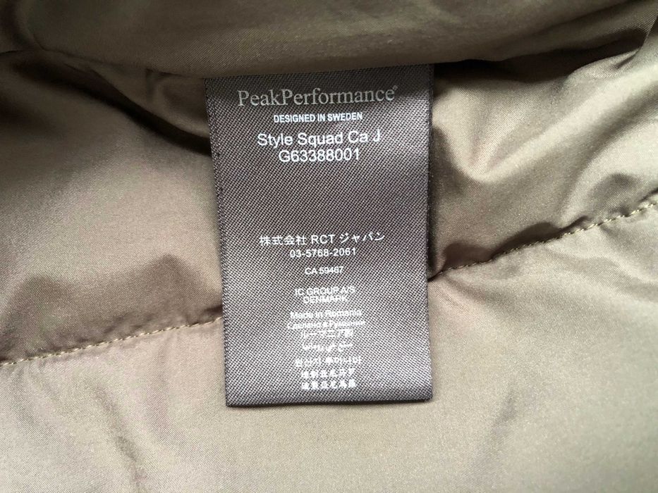 Peak performance squad camo jacket L