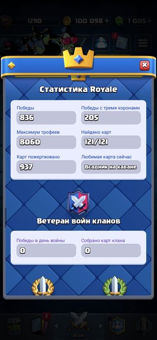 Аккаунт клеш рояль