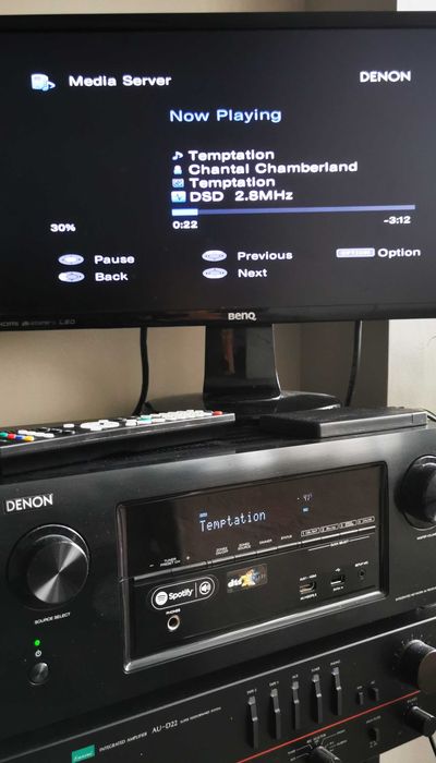 Vand amplificator Sansui AU-D22 si Denon AVR-X2300W