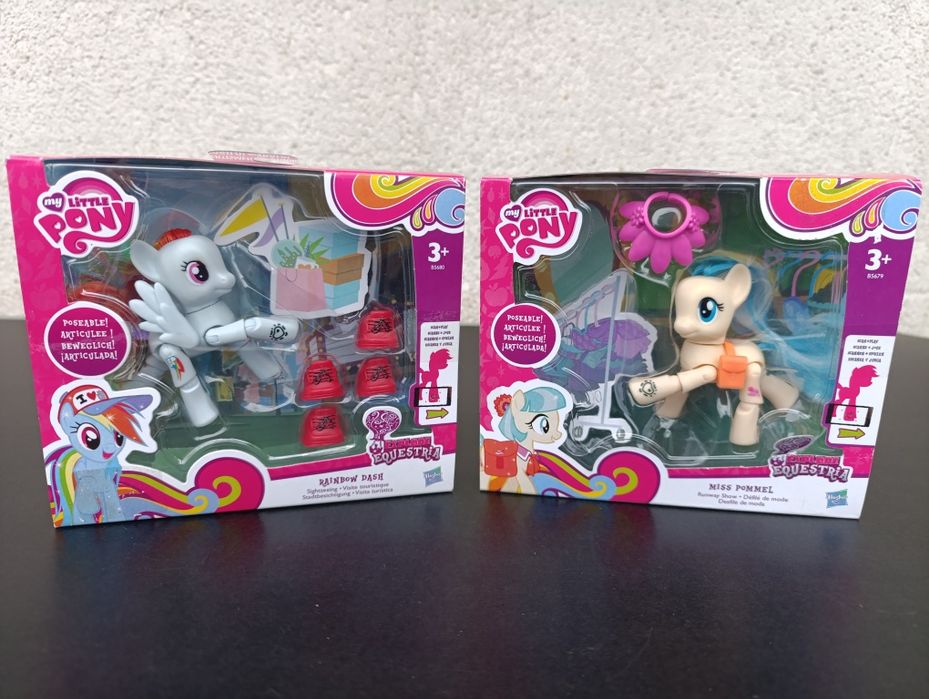 figurina my little poney set accesorii miss pommel  rainbow dash