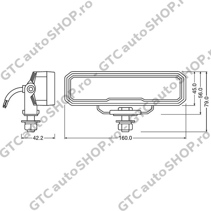 Bara LED Osram VX150-WD Wide