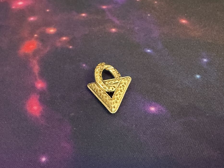 Pandant aur nou 14k 585 1,83g lungime 3cm