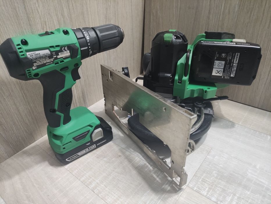 Set Hikoki Hitachi C 18 DBAL circular autofiletanta percuție DV 18 DA