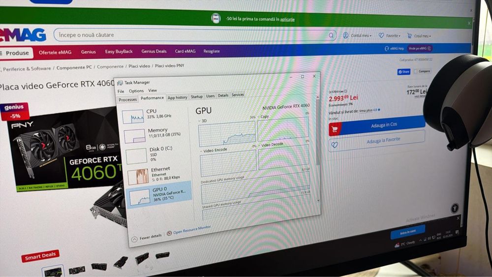 Unitate desktop PC i5 cu carcasa Spacer si monitor LG
