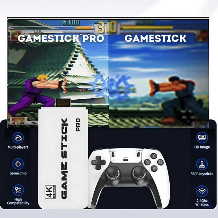 НОВА M15 безжична ретро игра game stick retro с 2 джойстика 30000 игри