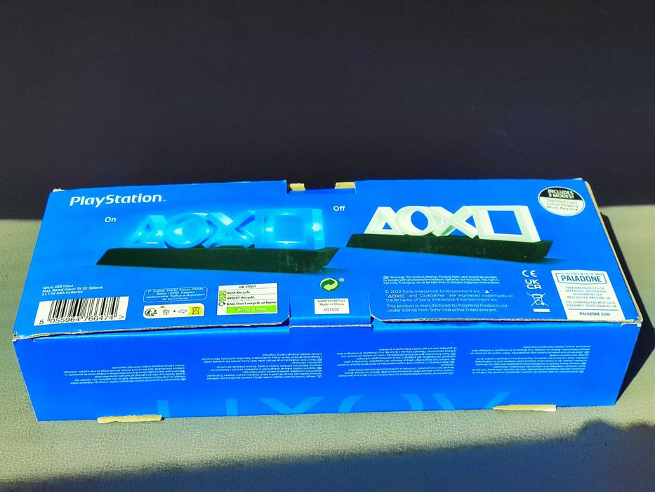 Lampa LED PlayStation PS5 Icons – nouă, 3 moduri USB/AAA