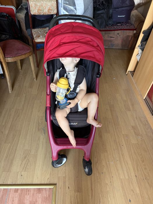 Carucior Larktale chit chat rosu, pliabil