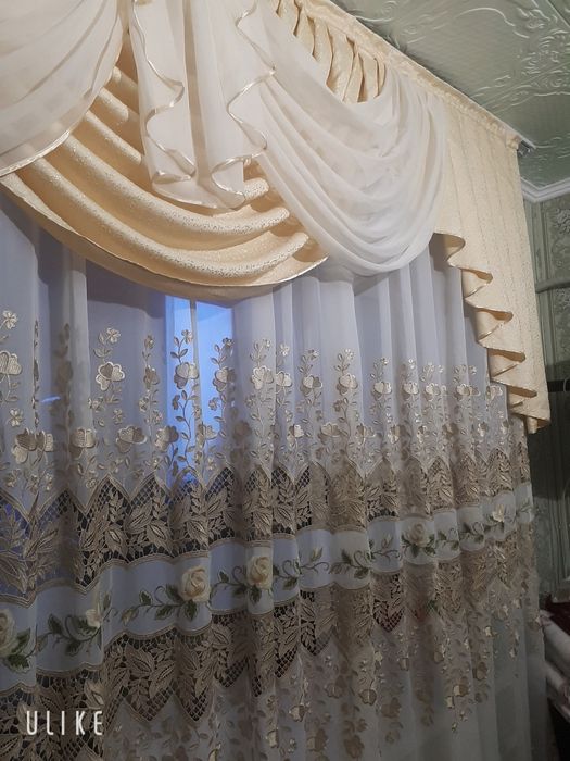 Ламбреконы с0 шторами комплект Элегант