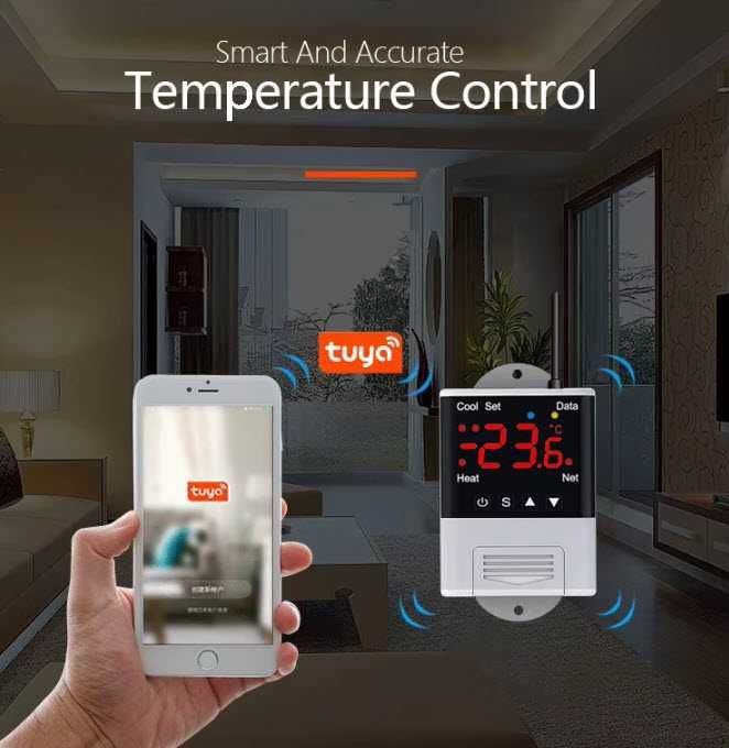 Termostat inteligent Wifi Tuya controler de temperatura 220V 10A