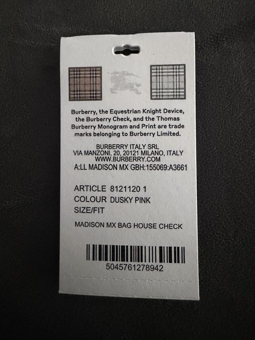 Burberry Madison чанта