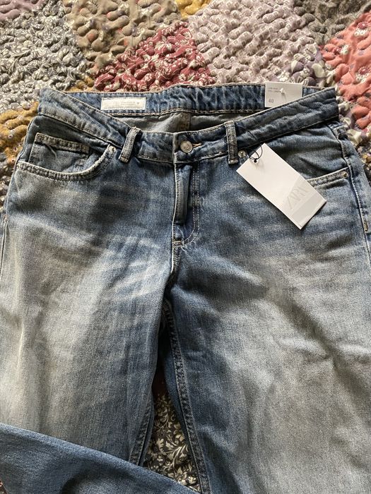 Нови дънки Zara low waist/ straight leg