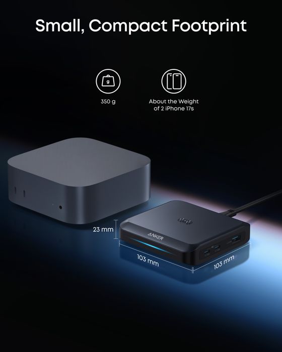Зарядная база станция для повербанка  Anker Prime (150 Вт, 3 порта)