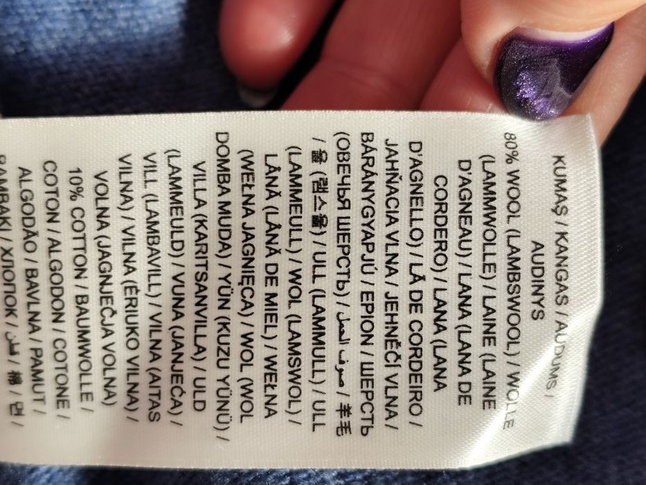 Gant pulover 100% lâna de miel XL