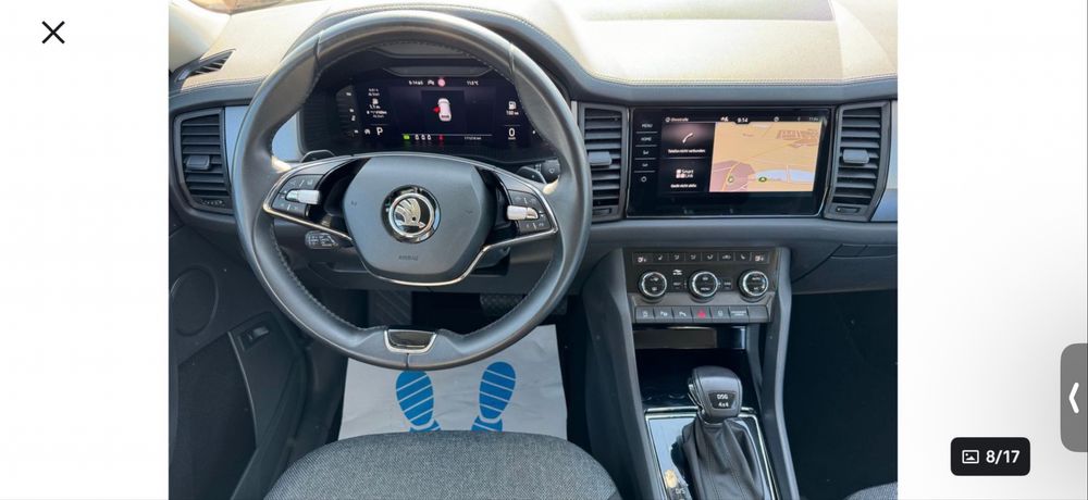 Skoda Kodiaq Style 2022 2.0 E6 200CP Automat 4x4 Ful Led Virtual Camera Distronic Line Side Asist Impecabila