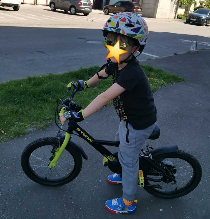 Bicicleta 16inch decathlon +casca apollo