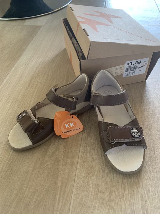 Чисто нови детски сандали  от естествена кожа  US POLO, K&K