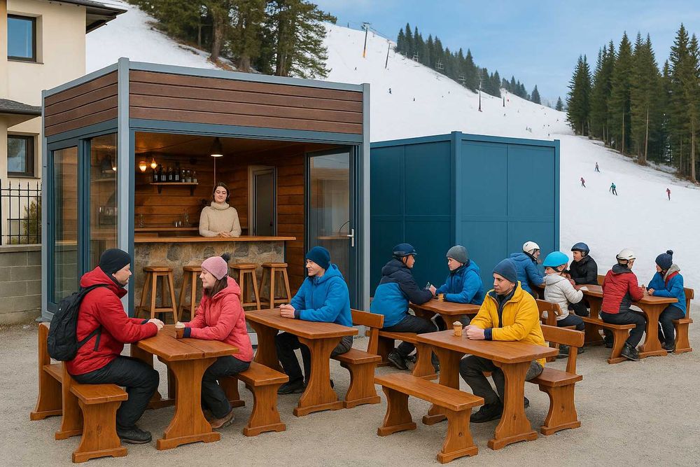 Заведение метална конструкция /Преместваемо заведение