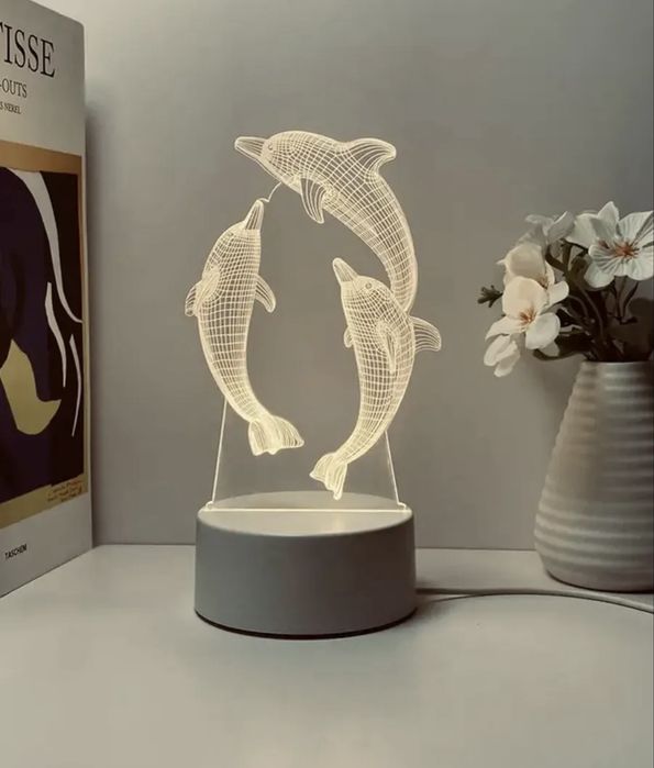 Детский 3D ночник светильник