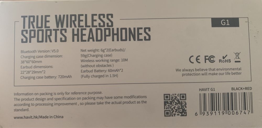 Căști wireless Havit G1