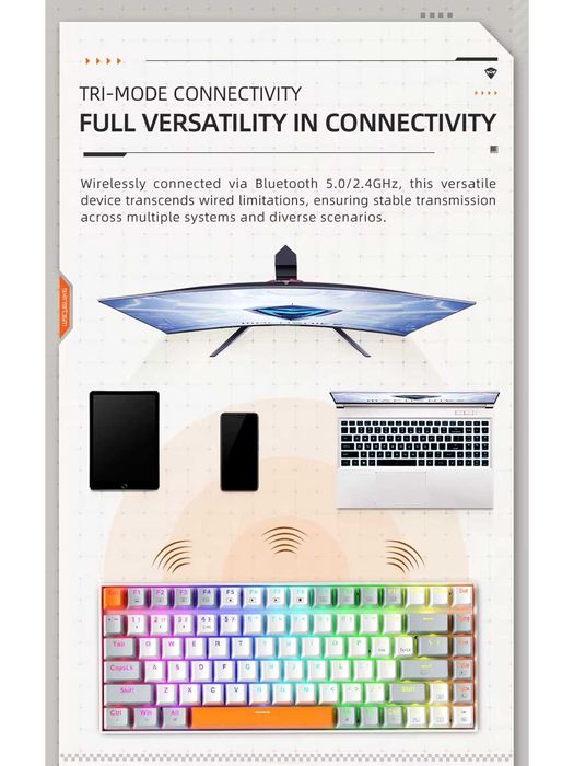 Механическая игровая клавиатура Machenike K500A-B84