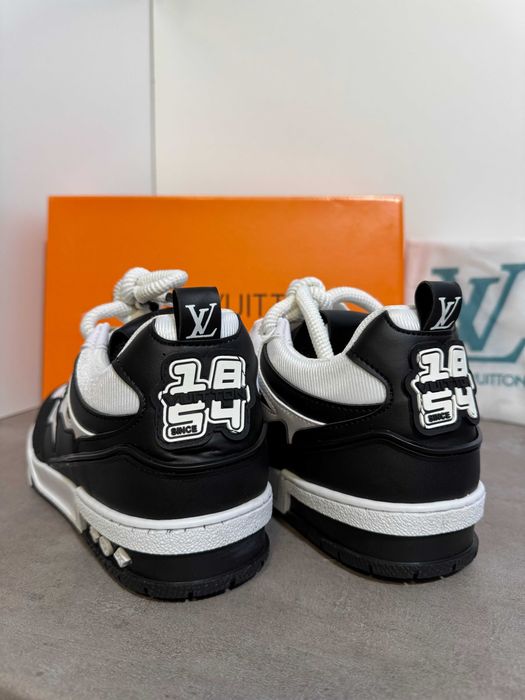 Adidasi Louis Vuitton Skate LV Black & White Nou - Full Box