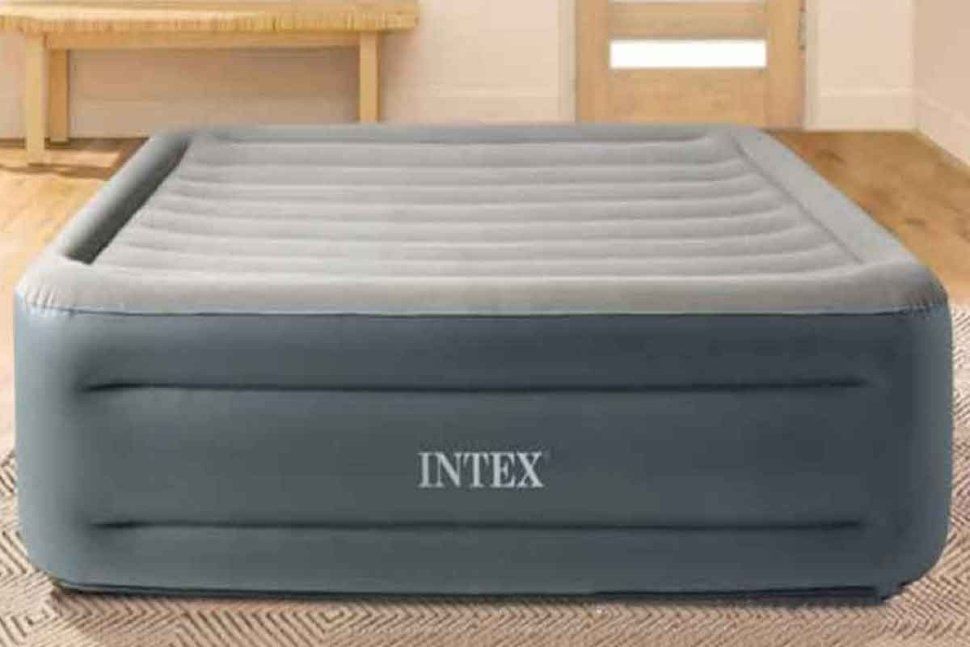 Оригинальный INTEX надувной кровать (203×152×46). БЕСПЛАТНО Доставка