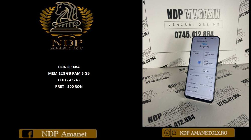 NDP Amanet NON-STOP Bld.Iuliu Maniu 69 HONOR X8A (43243)