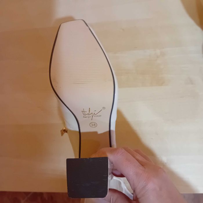 Cizme inalte, alb ivory