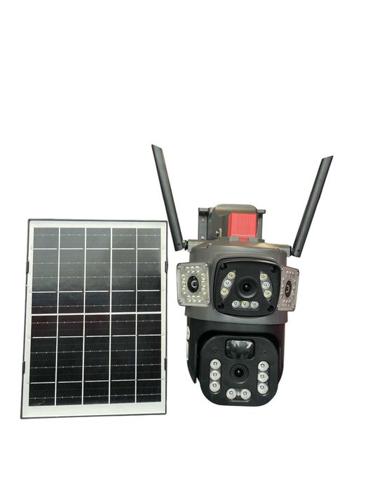 Четворна соларна 4G камера SIM карта, 26/41 диода - V380 Pro+аларма