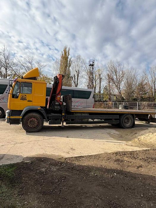 Inchiriez Camion Man cu macara Palfinger 9501 cu rampe