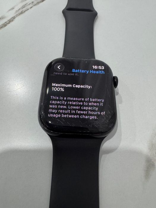 Apple watch seria 10 ~ 46mm ~ Negru ~ 100 % bateria