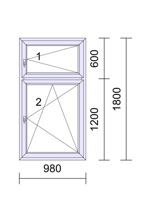 Нова PVC дограма, 2 бр.