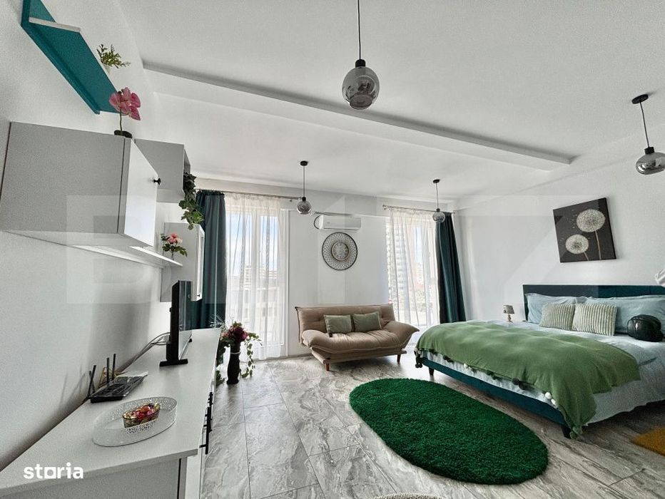 Garsoniera cocheta, mobilata modern, ideala pentru investitie